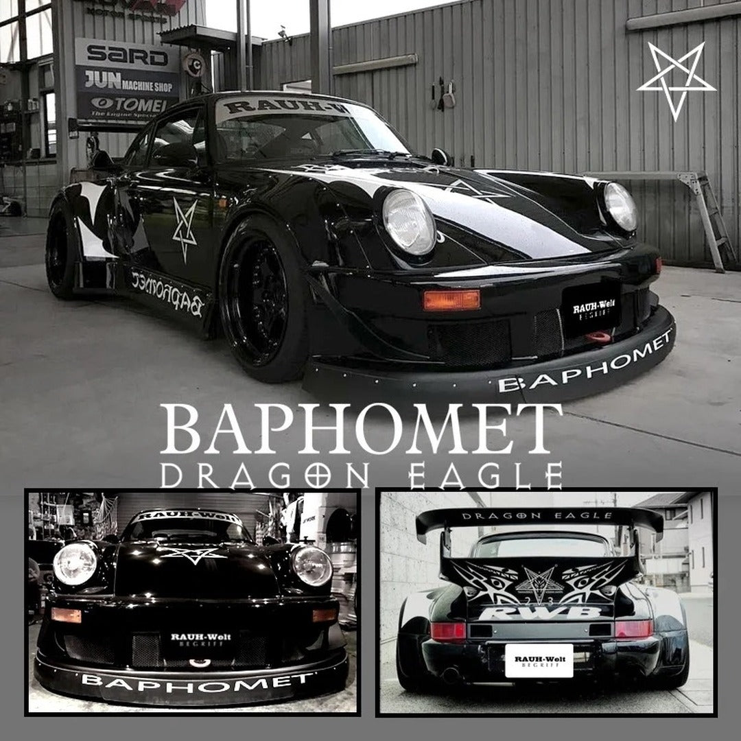 TimeMicro Porsche RWB Baphomet Dragon Eagle 1:64 Scale Alloy Diecast Model Car