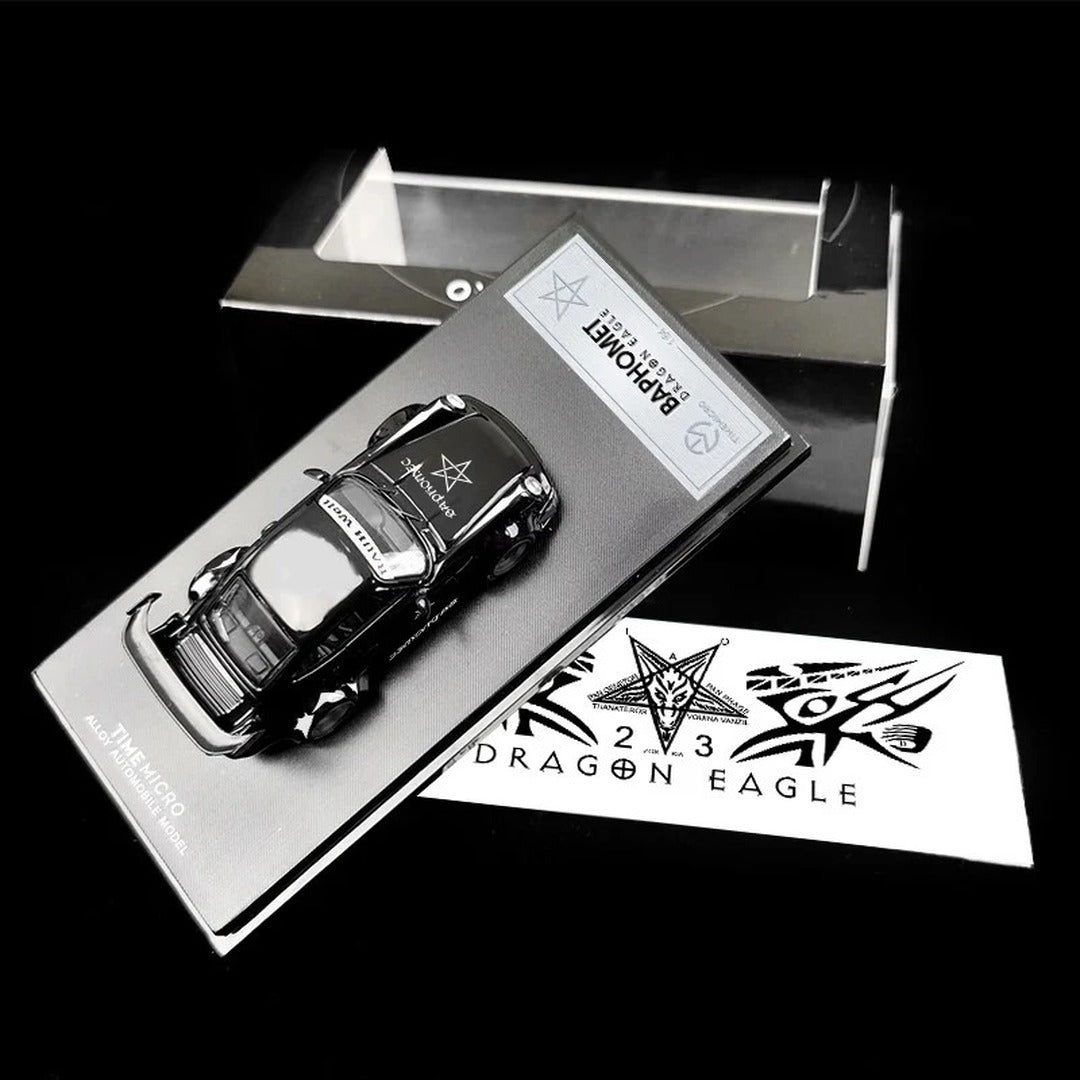 TimeMicro Porsche RWB Baphomet Dragon Eagle 1:64 Scale Alloy Diecast Model Car
