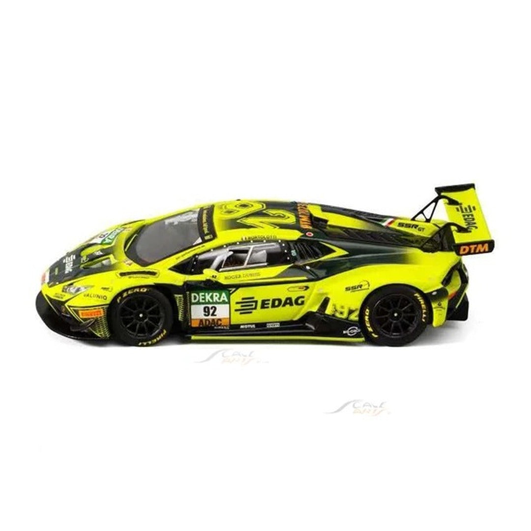 Trends Hobby Lamborghini Huracan GT3 EVO2 DTM 2023 #92 1:64 diecast model car, side profile view