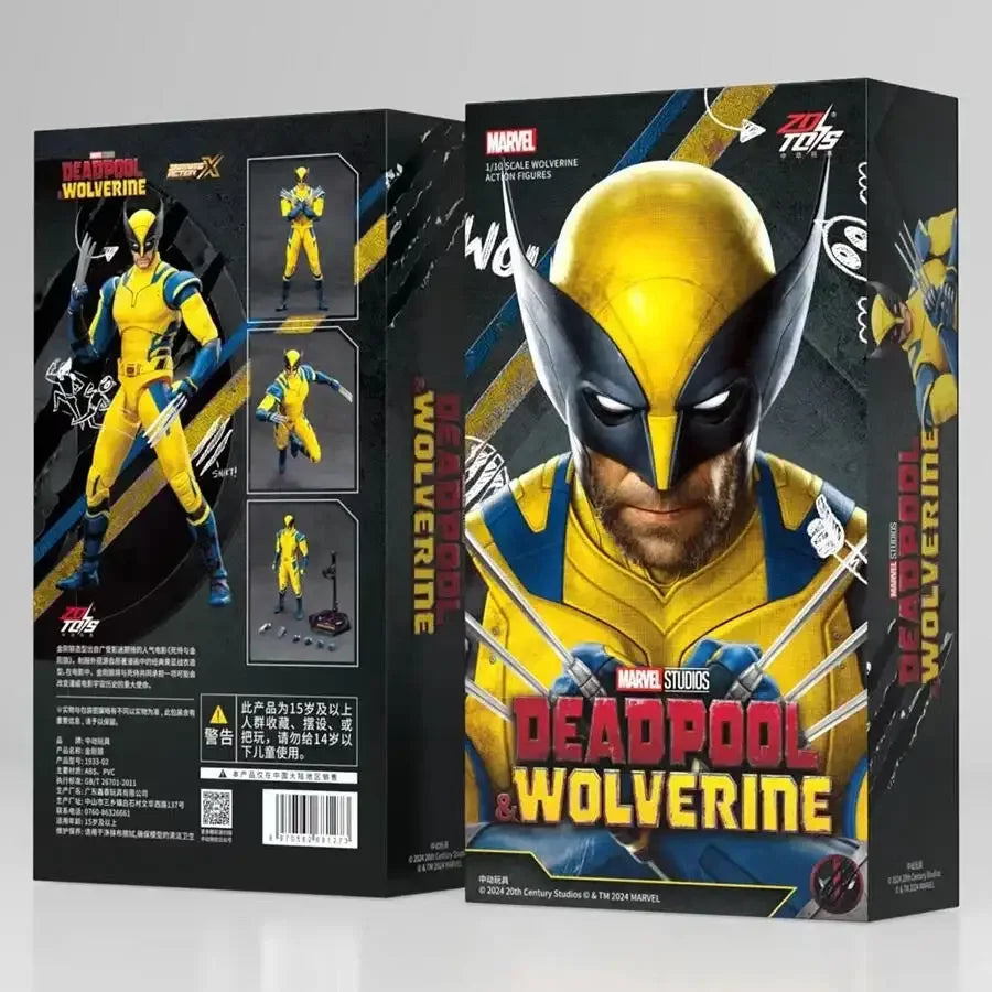 Marvel Studios Deadpool & Wolverine : 1:10 Scale Wolverine Action Figure by ZD Toys (Size-7 Inch)