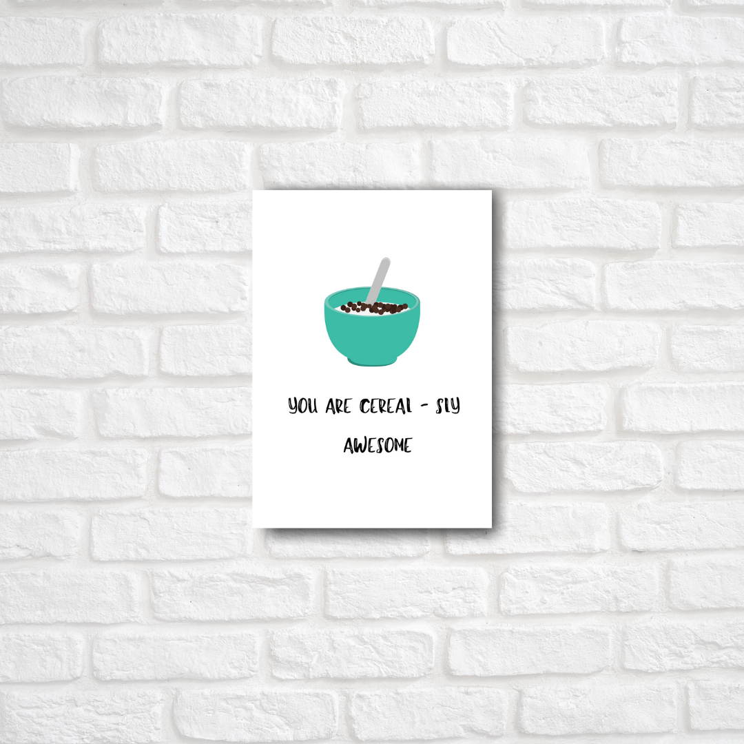 Cereal Card - ThePeppyStore
