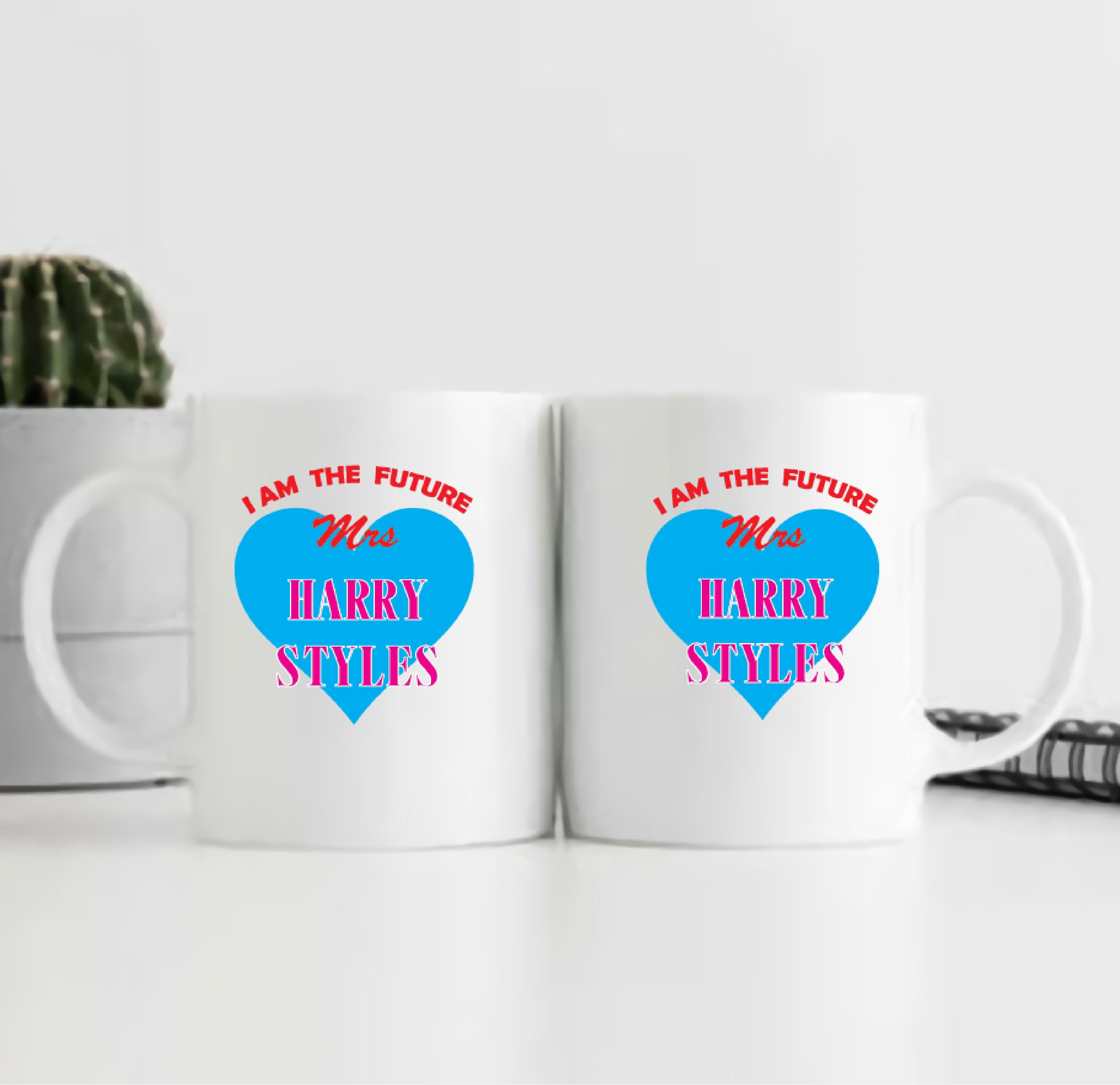 MRS. HARRY STYLES BLUE HEART MUG - ThePeppyStore