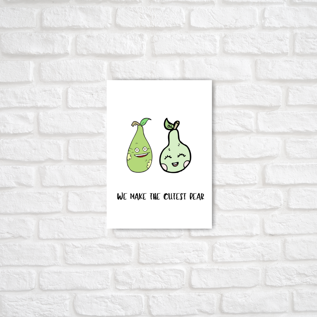 Pear Card - ThePeppyStore