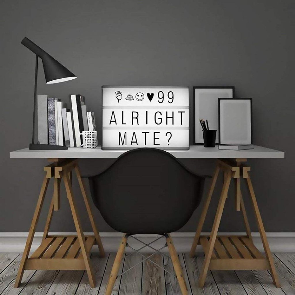 CINEMATIC LIGHT BOX - 96 Letters - A4 Size - ThePeppyStore