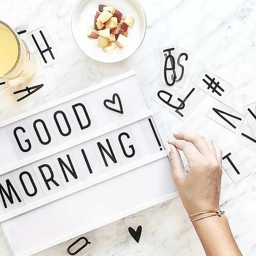 CINEMATIC LIGHT BOX - 96 Letters - A4 Size - ThePeppyStore