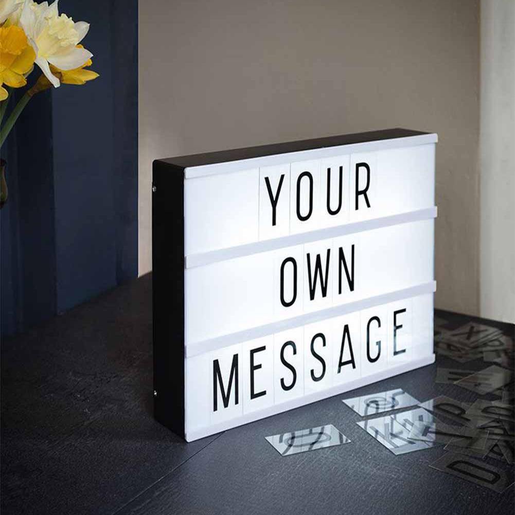 CINEMATIC LIGHT BOX - 96 Letters - A4 Size - ThePeppyStore