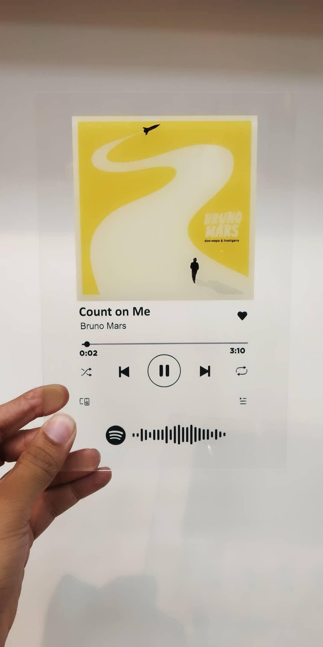 PERSONALISED SPOTIFY ACRYLIC MUSIC PLAQUE ( COD NOT ALLOWED ON THIS PRODUCT ) - ThePeppyStore