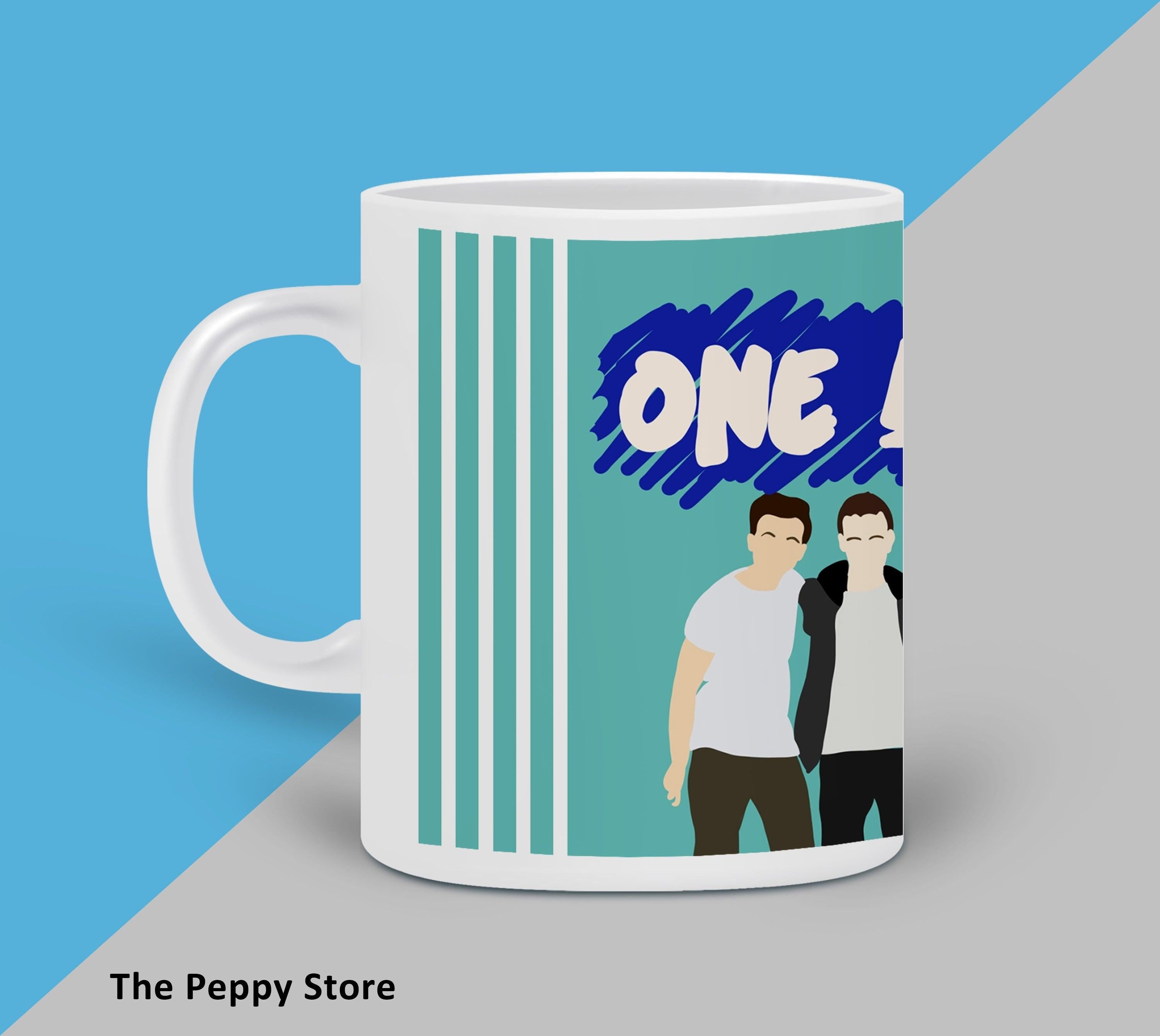 One Direction Character Green Mug - ThePeppyStore