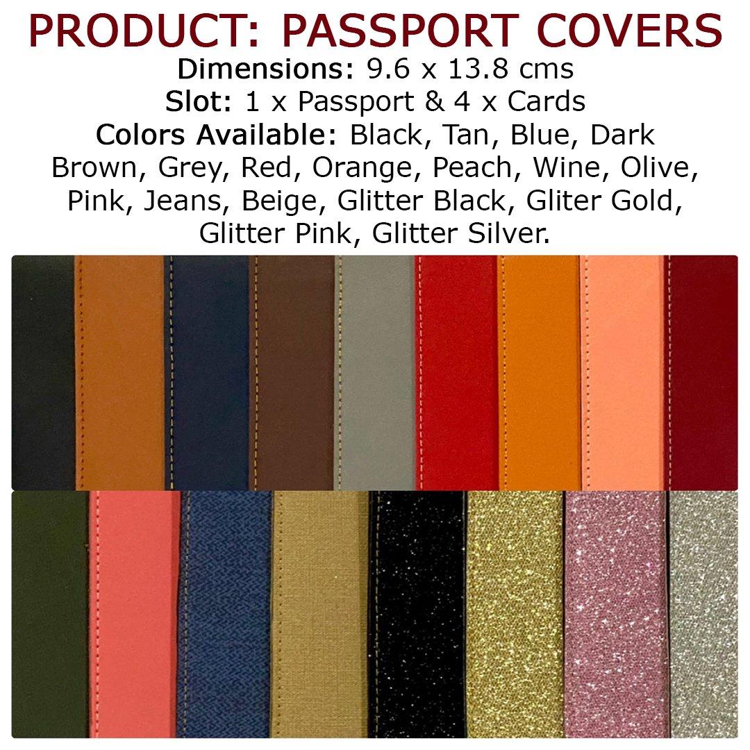 Personalised Passport Cover - 2 free charms - ThePeppyStore