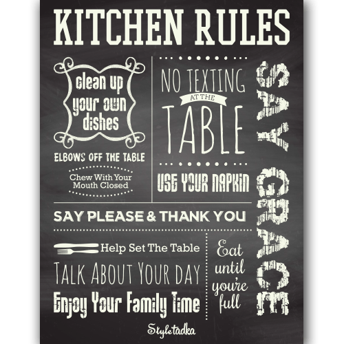 Kitchen Rules Magnet - ThePeppyStore