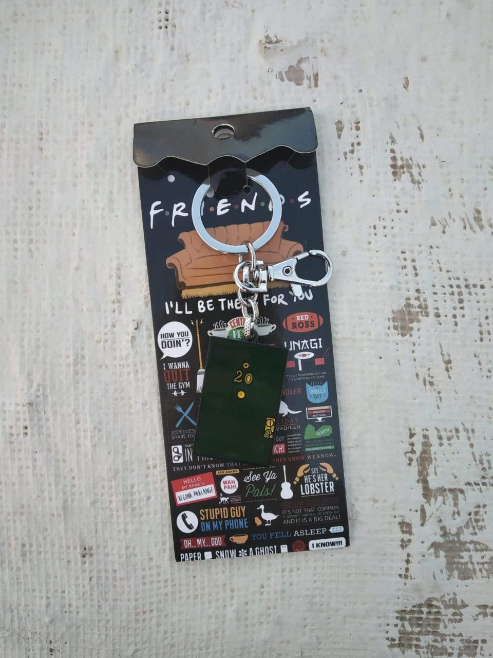 Friends Door Keychain With Bagcharm - Close-up View