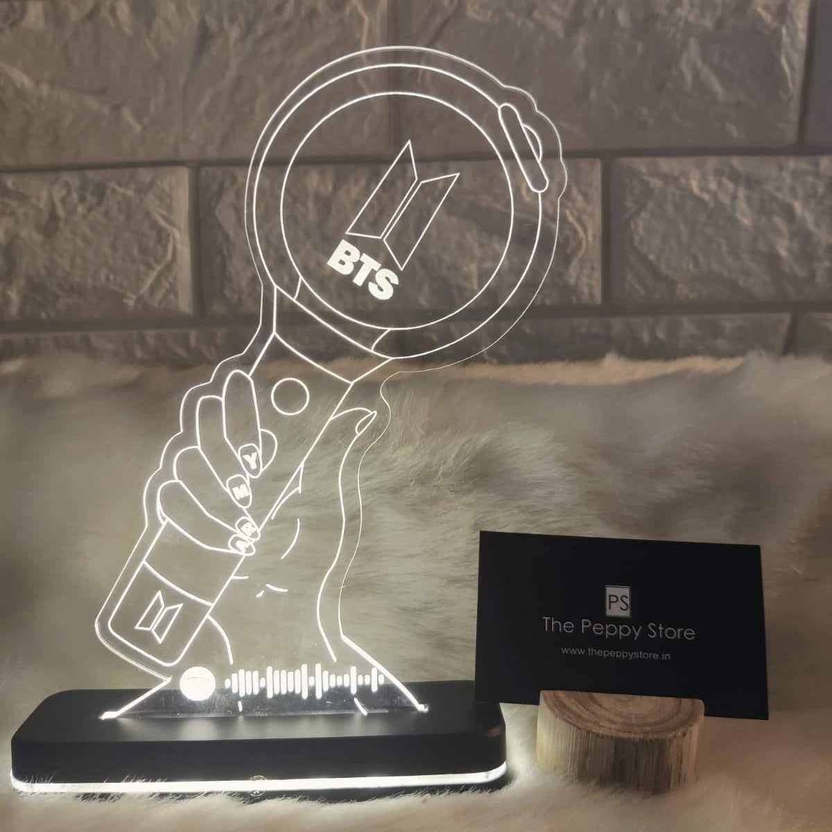 BTS Led Lamp With Spotify Barcode - ThePeppyStore