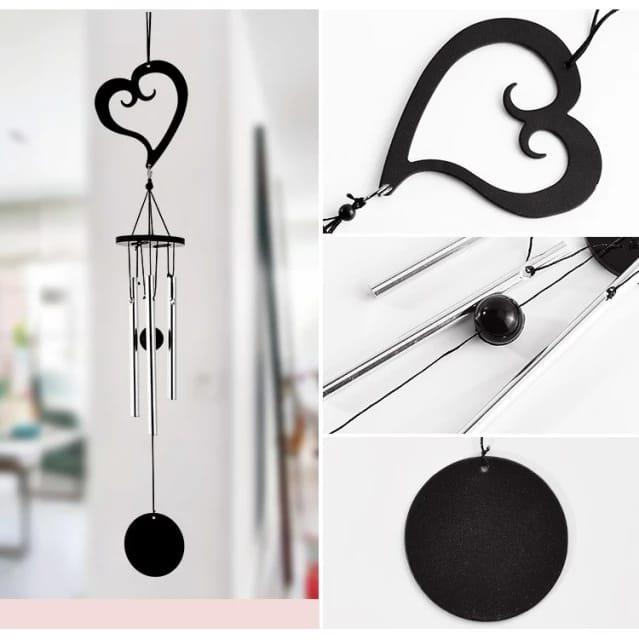 Black Natural Melody Wind Chime (Choose From Drop Down) - ThePeppyStore