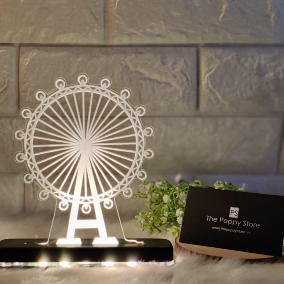 FERRIS WHEEL LED PLAQUE + LED STAND - ThePeppyStore