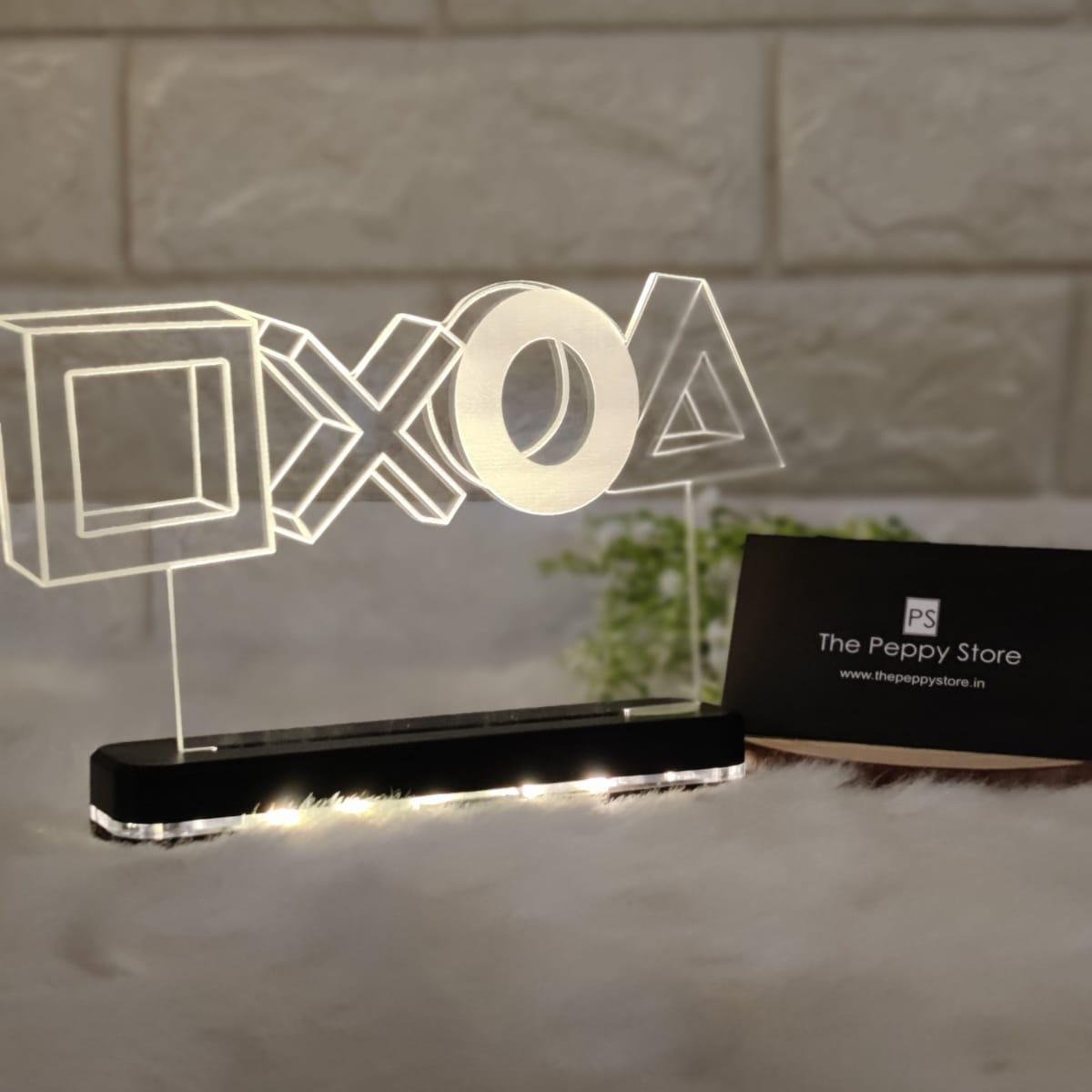 PLAYSTATION LED PLAQUE + LED STAND - ThePeppyStore