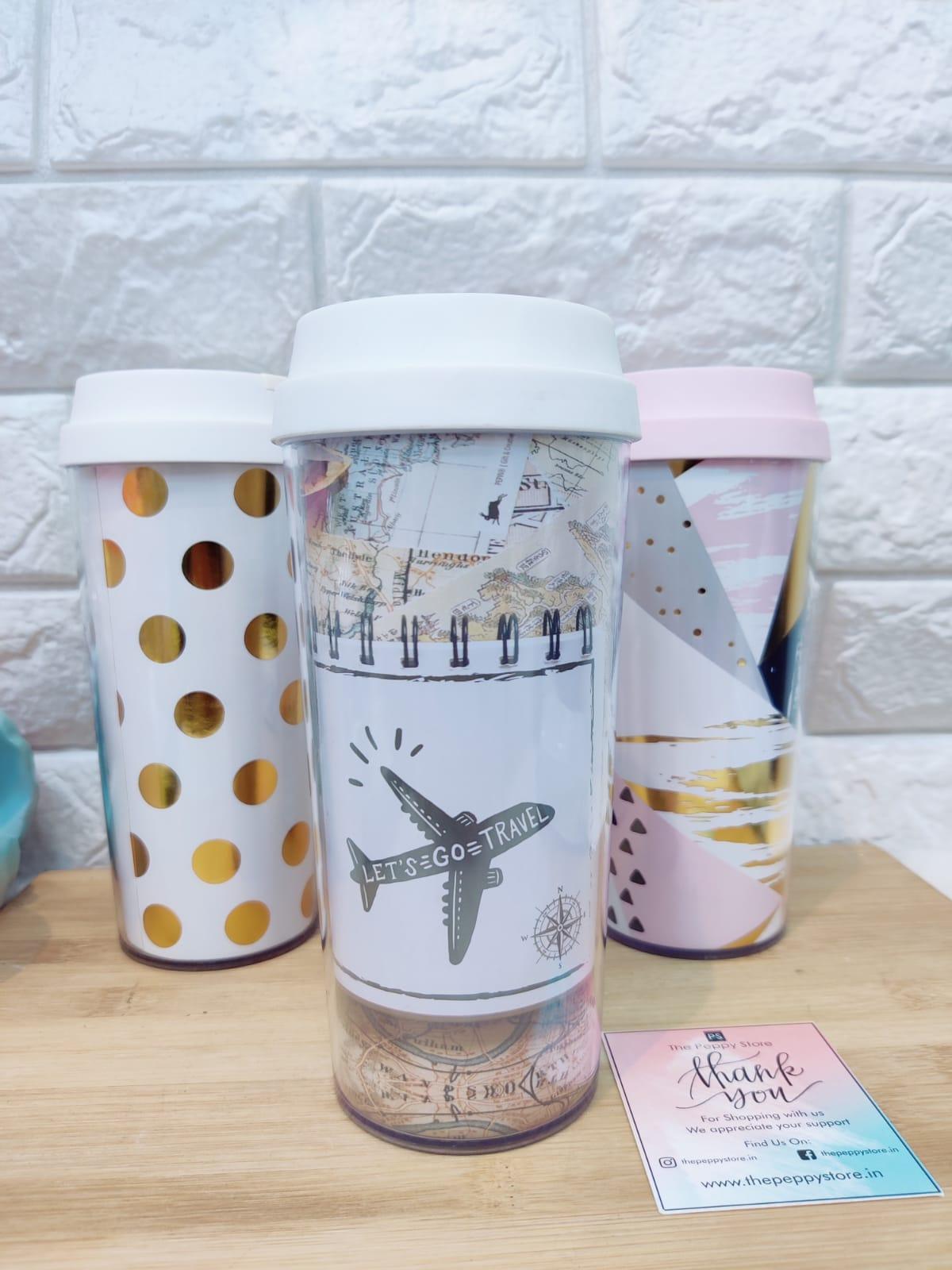 Golden Travel Coffee Tumbler - ThePeppyStore