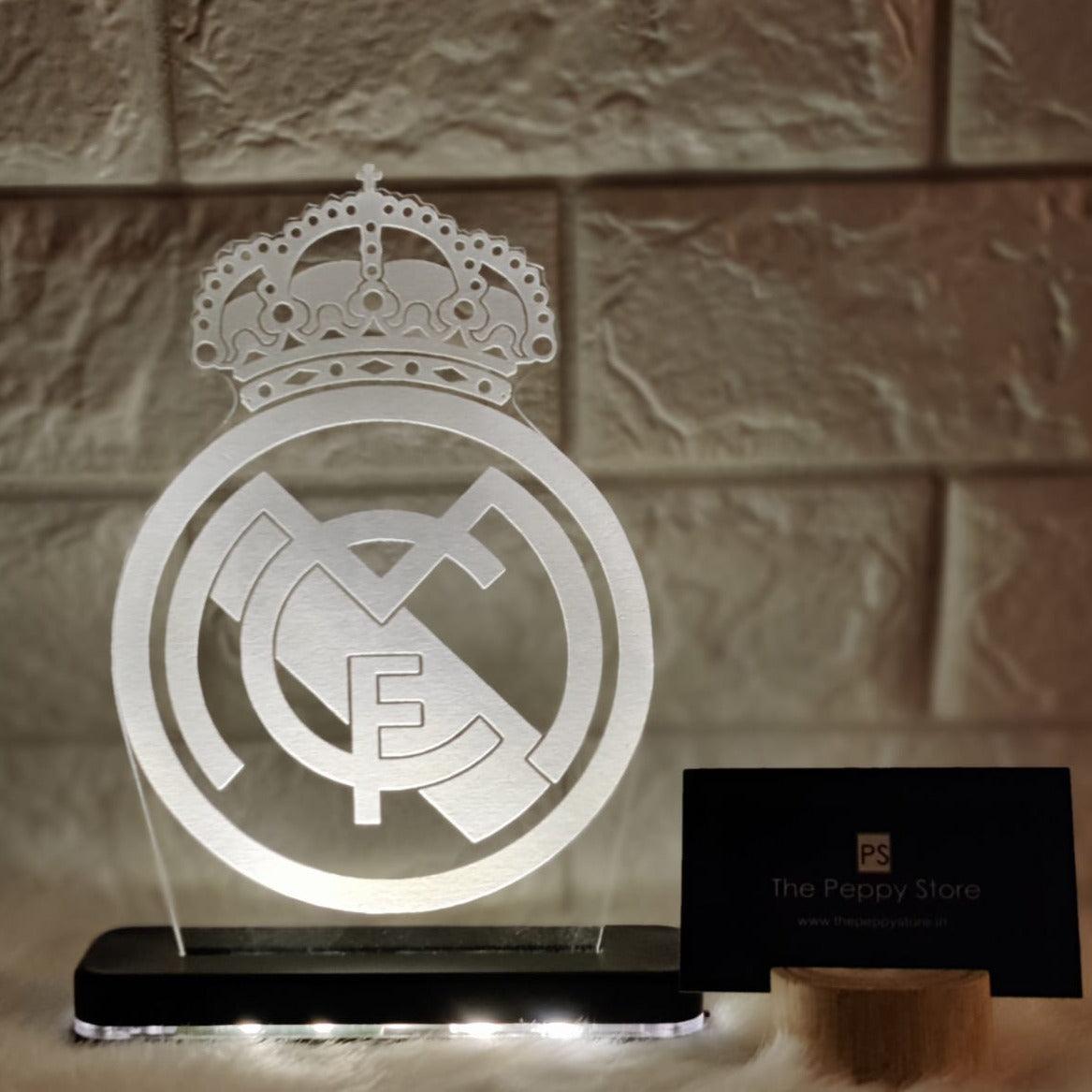Real Madrid Led Plaque + Led Stand - ThePeppyStore