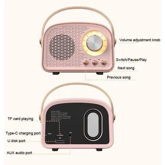 Retro Bluetooth Speaker (Select From DropDown) - ThePeppyStore