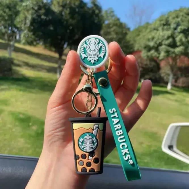 Cute Coffee Cup Keychain + Bag charm + Strap (Choose from Drop Down Menu) - ThePeppyStore