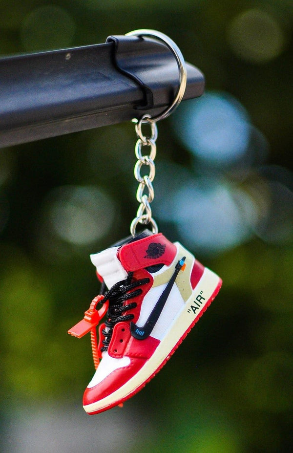 3D Sneaker Keychain - Red - ThePeppyStore