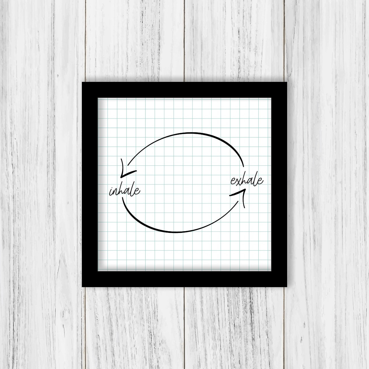 Inhale Exhale Frame - ThePeppyStore