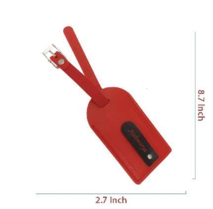 Red Bag Tag Engraved - NO COD - ThePeppyStore