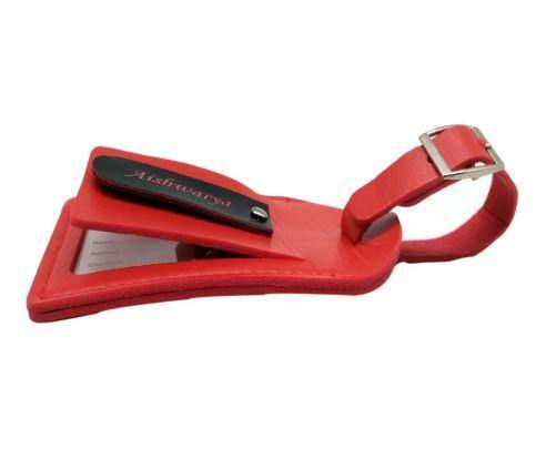 Red Bag Tag Engraved - NO COD - ThePeppyStore