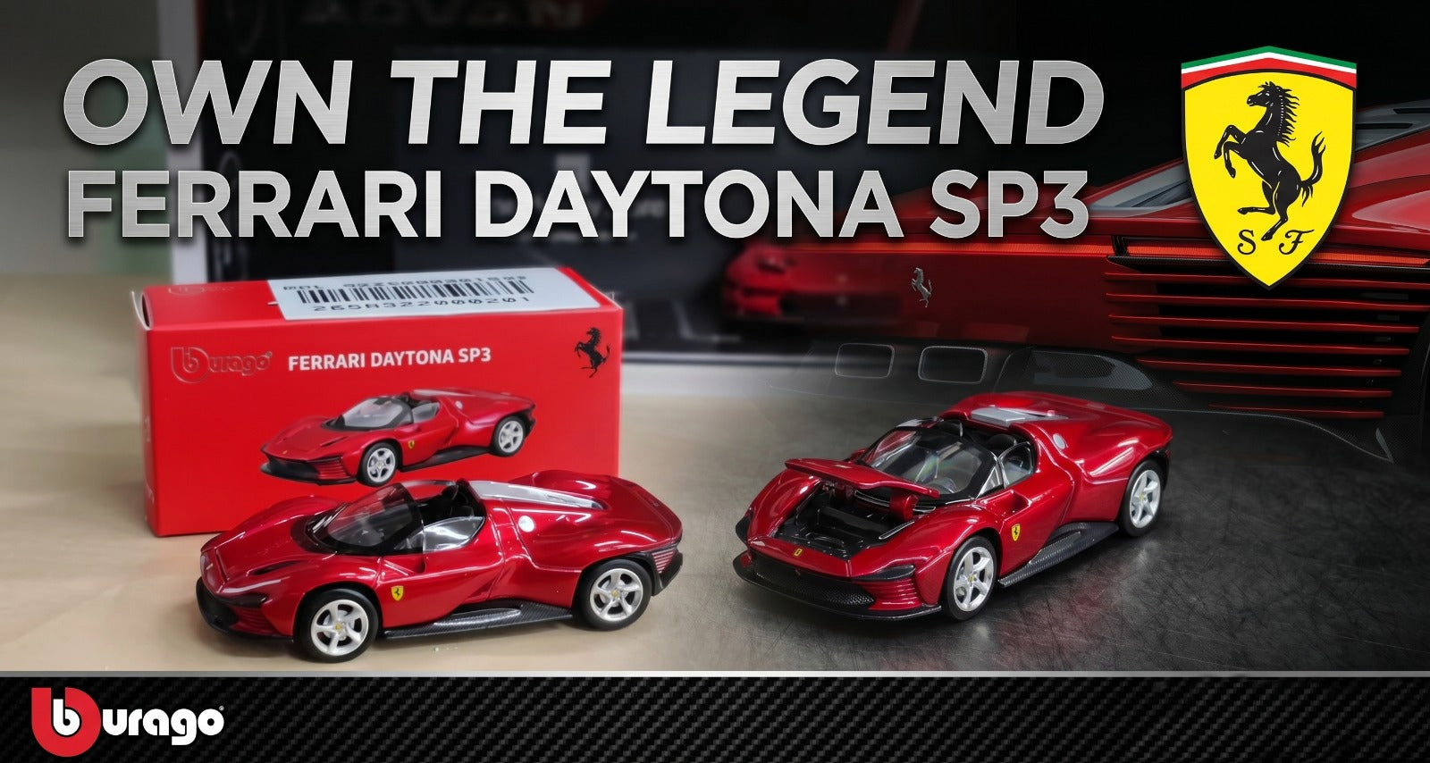 🏎️ Ferrari Daytona SP3 1:64 Diecast Model by Bburago