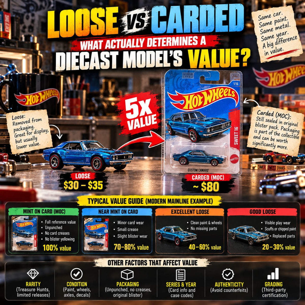 Loose vs. Carded: What Actually Determines a Diecast Model's Value