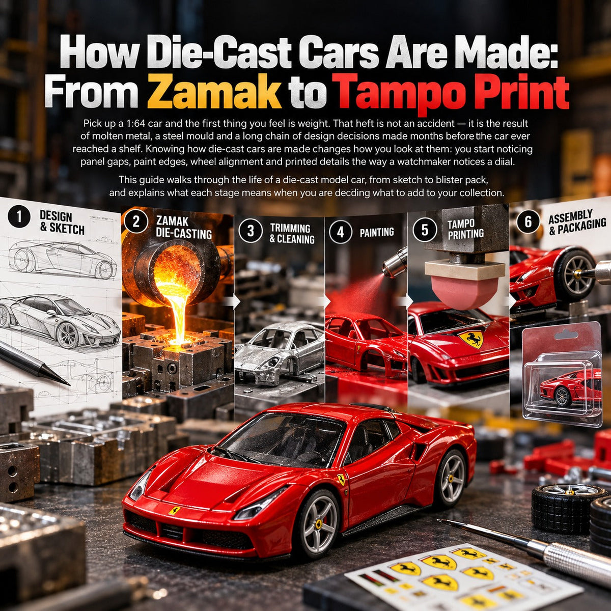 How Die-Cast Cars Are Made: From Zamak to Tampo Print