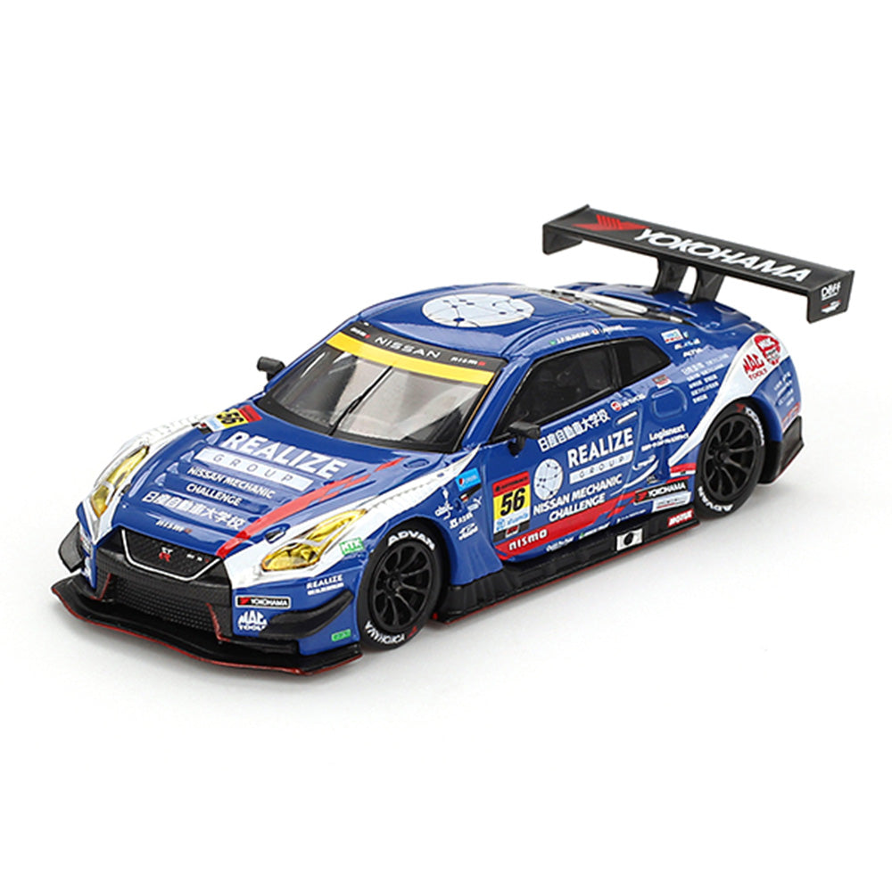 Mini GT Code 859 Nissan GT-R Nismo GT3 #56 2023 Super GT Series Realize Nissan GT-R Mechanic Challenge Kondo Racing