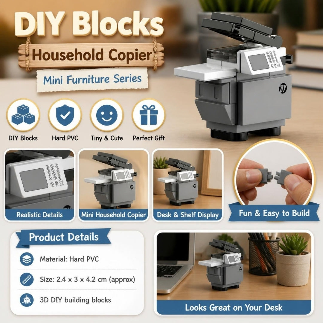 Decool 3D DIY Household Mini-Furniture Blocks Copier - product details