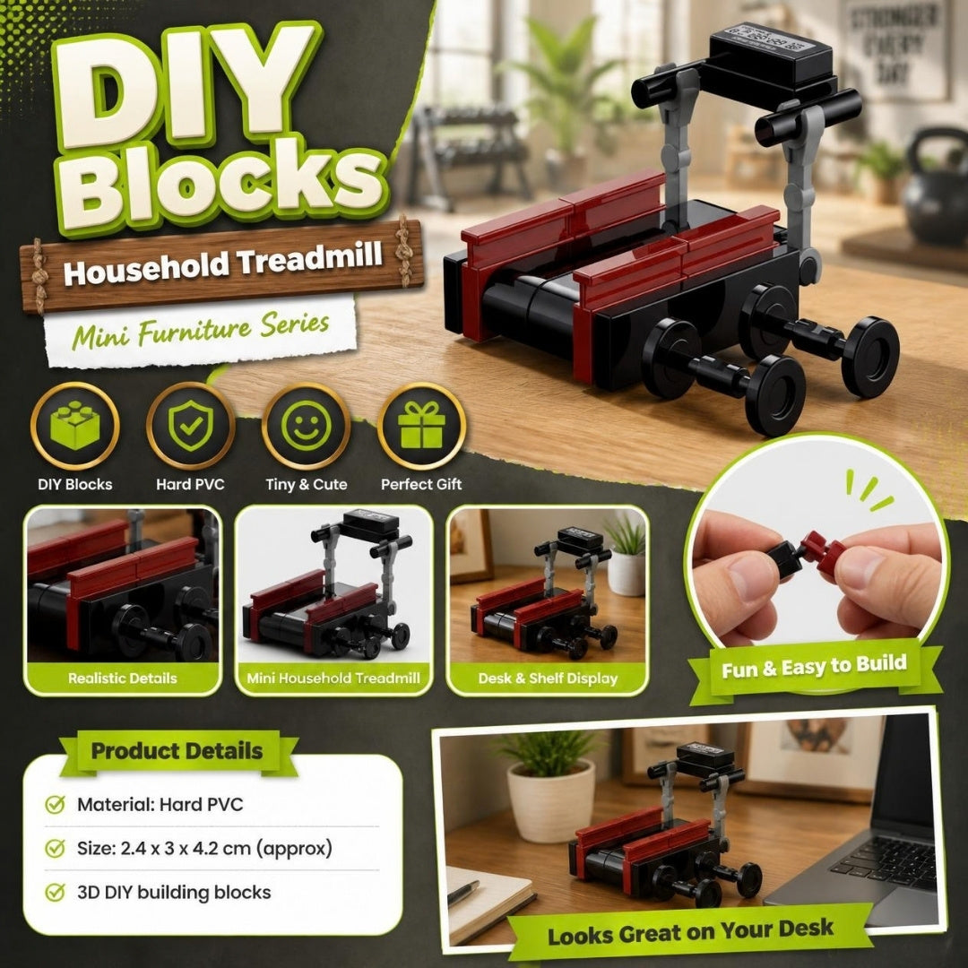 Decool 3D DIY Household Mini-Furniture Blocks Treadmill - product details