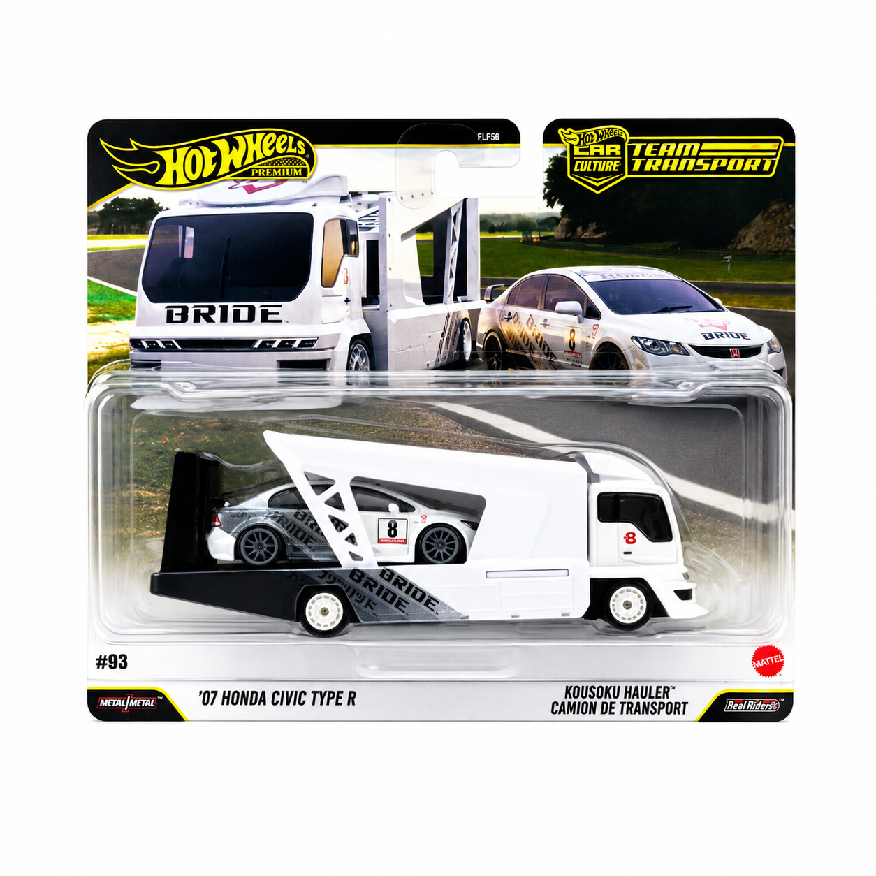 Hot Wheels Premium Team Transport ’07 Honda Civic Type R – Kousoku Hauler #93