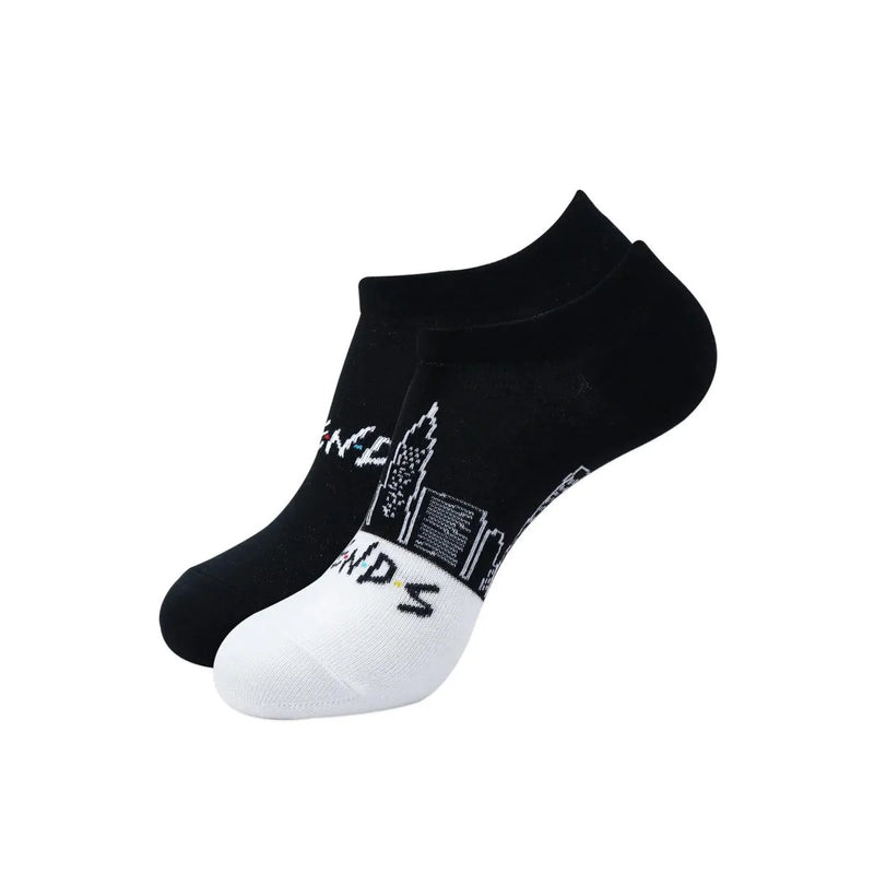 Friends Lowcut Socks For Women - Black - ThePeppyStore