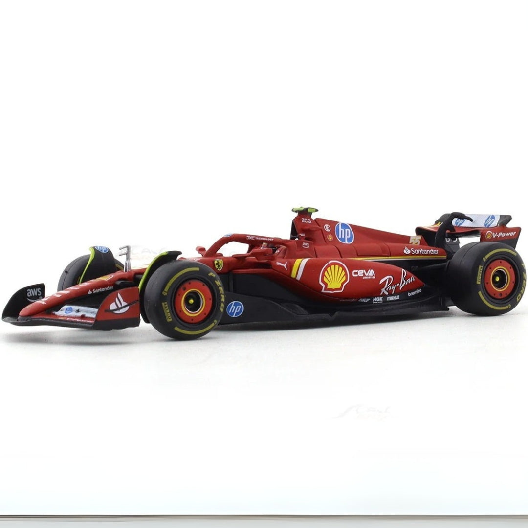 Bburago - 1/43 Diecast Scale Model 2024 Ferrari SF24 #55 Carlos Sainz