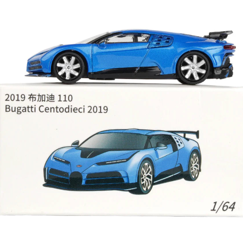 JKM Scale 1:64 Diecast Metal Model Car Collection - 110 Bugatti Centodieci 2019