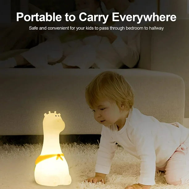 Giraffe 3D Silicon Colour - Changing Usb Chargeable Lamp