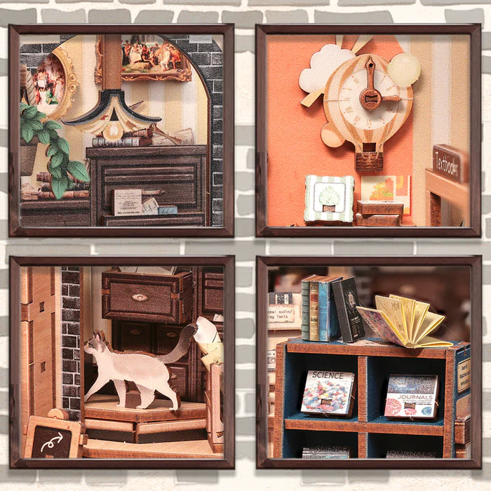 CUTEBEE DIY Book Nook Kit -  The Scholar's Bookstore