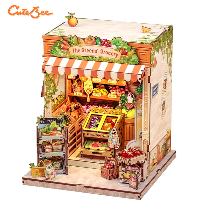 CUTEBEE DIY Book Nook Kit - The Greens' Grocery