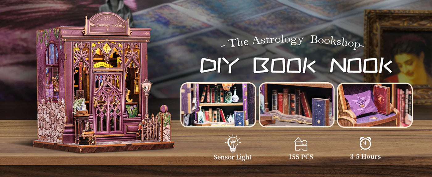 CUTEBEE DIY Book Nook Kit - The Astrology Bookshop