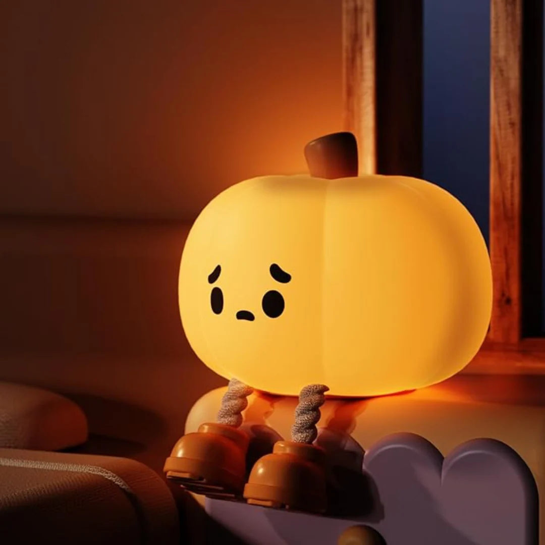 Pumpkin 3D Silicon Lamp - USB Chargeable