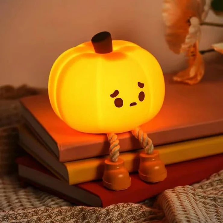 Pumpkin 3D Silicon Lamp - USB Chargeable