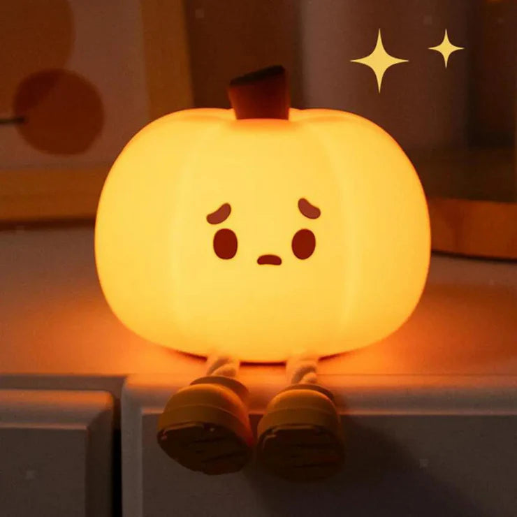 Pumpkin 3D Silicon Lamp - USB Chargeable