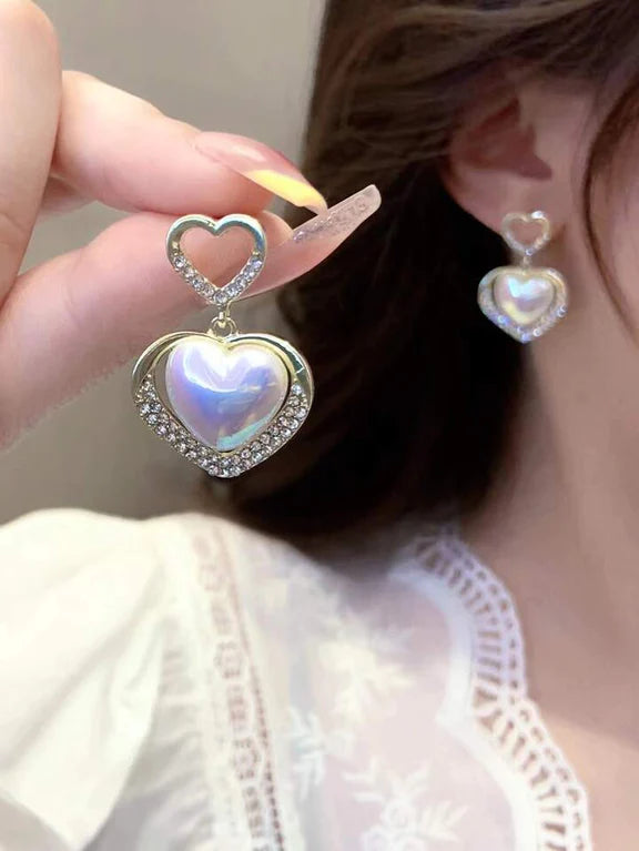Classic Heart Dangle Earrings