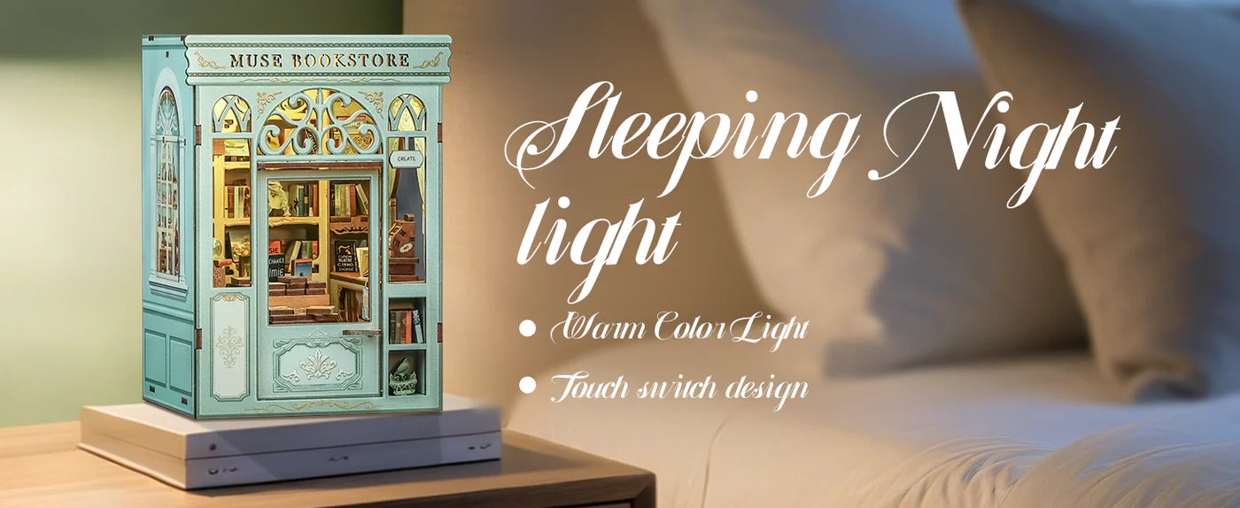 CUTEBEE DIY Book Nook Kit - Muse Bookstore