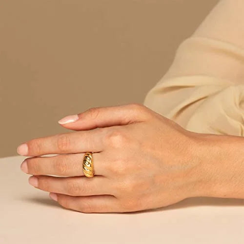 Croissant Dome Ring