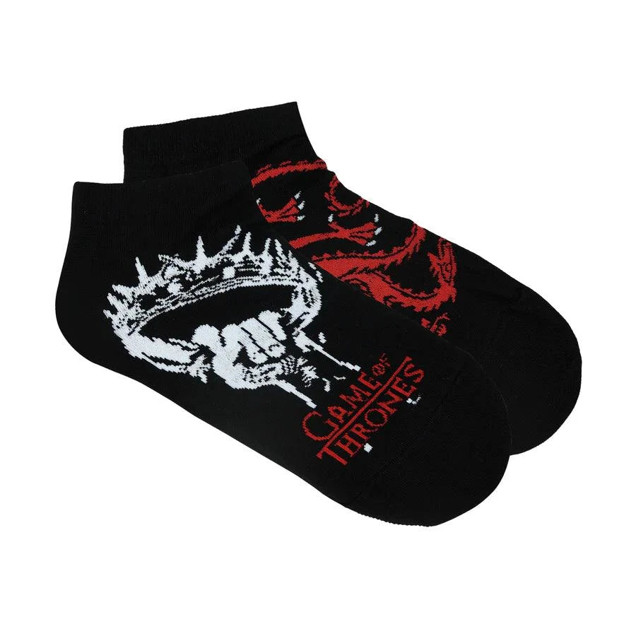 Game Of Thrones House Targaryen Ankle Length Socks For Men - Black - ThePeppyStore