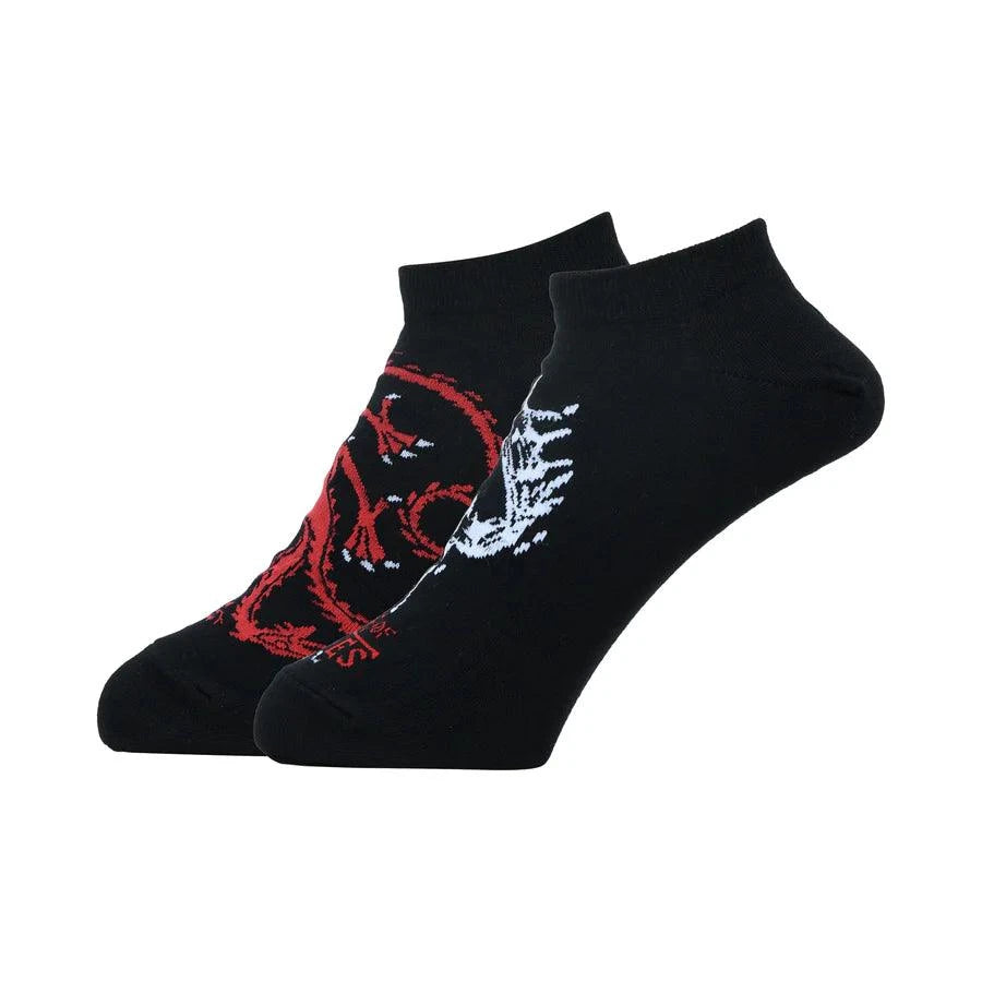 Game Of Thrones House Targaryen Ankle Length Socks For Men - Black - ThePeppyStore