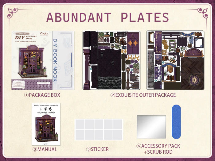 CUTEBEE DIY Book Nook Kit - The Astrology Bookshop